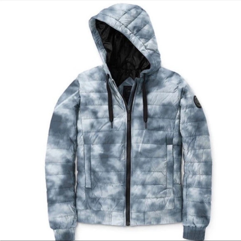 Canada Goose Richmond Women's Blue Down Puffer Zip Up Jacket Coat Haze Print M - Picture 3 of 16